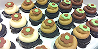 Chocolate Cupcakes with Fondant Flowers