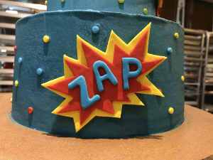 Custom Comic Book Cake from The Able Baker