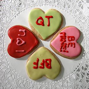 Conversation Heart Cookies Conversation Heart Cookies